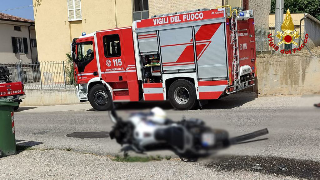 Incidente tra moto e auto sulla Val d’Ete, ferito gravemente centauro